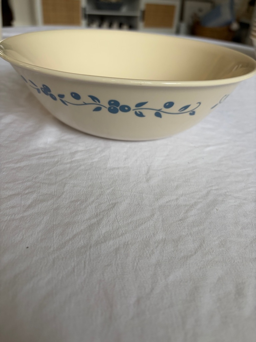 Corelle serving bowl with blueberry bouquet pattern